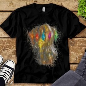 Marvel Avengers Endgame Thanos Infinity Gauntlet Graphic Unisex Tee T-shirt
